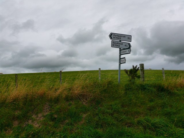 Direction Sign at Slewlan Hill